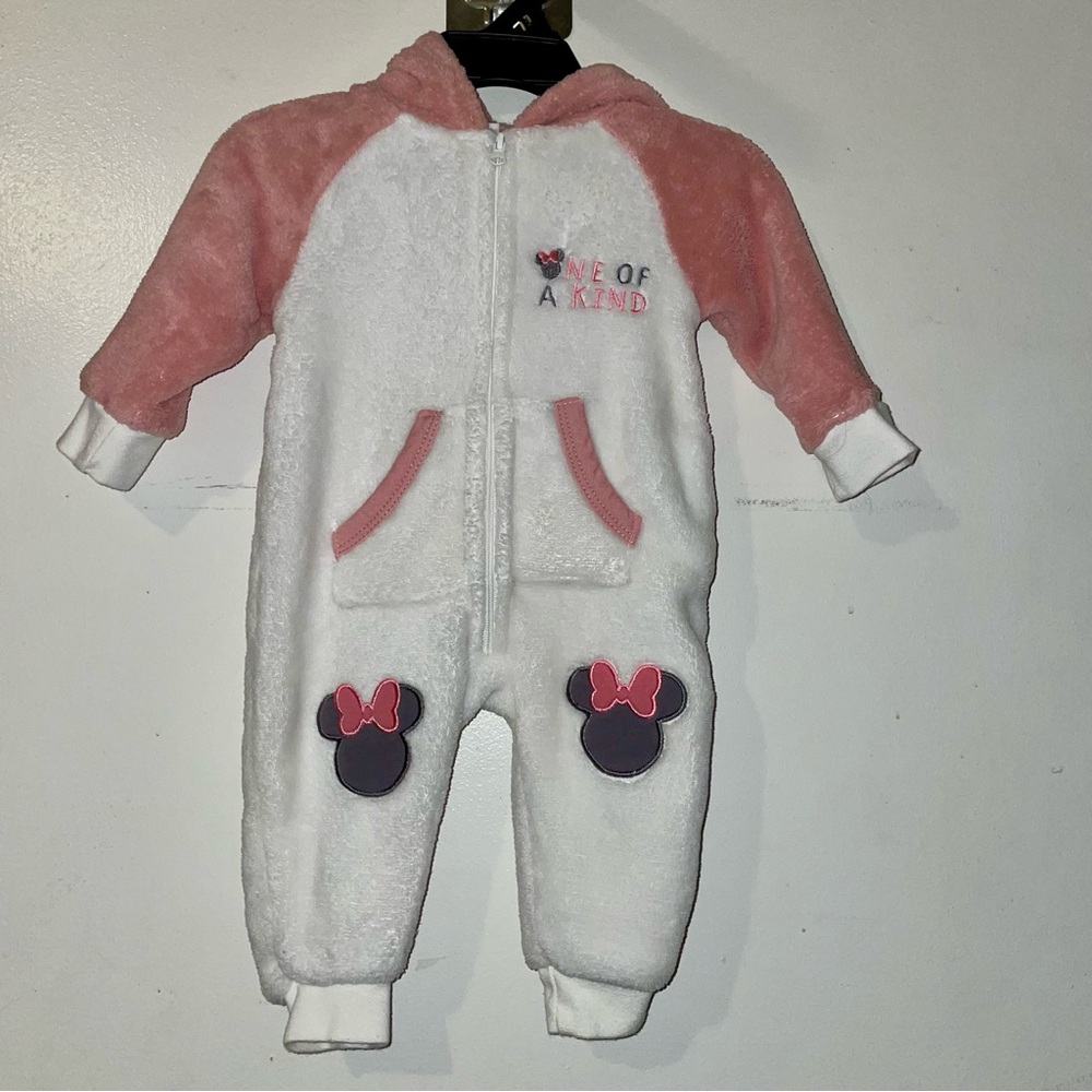 3/6m Disney Baby Minnie Mouse Hooded Romper
